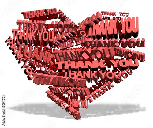 Illustration: Thank you from heart Thank you from heart