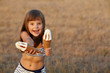 girl holding ice cream