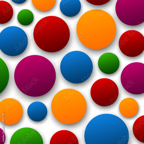 Vector: Paper color bubbles. Paper color bubbles.