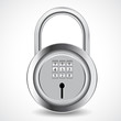 Vector: vector illustration of combination padlock vector illustration of combination padlock