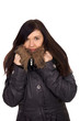 Woman in winter jacket