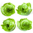 Japanese food decoration. cucumber isolated on white