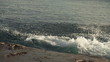 Young friends jumping into water
