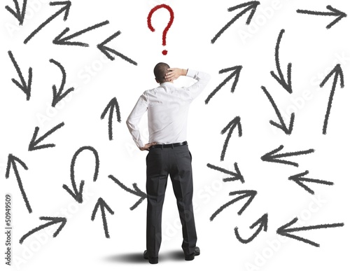 Photo: Difficult choices of a businessman Difficult choices of a businessman