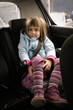 Photo: bien attachée en voiture bien attachée en voiture