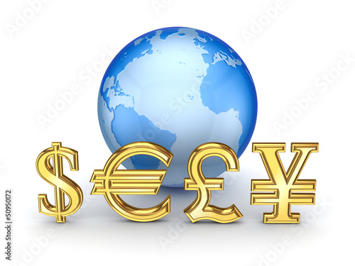 Illustration: Currencies. Currencies.