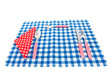 Cutlery and table cloth
