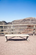Bench in front Vesuvius crater