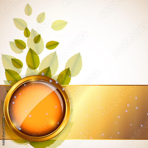 Vector: Abstract nature background with leaves. Vector iilustration Abstract nature background with leaves. Vector iilustration
