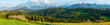 Summer mountain country panorama.