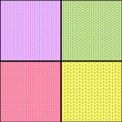 Four fabric seamless textures