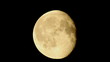 moon in night sky over