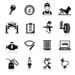 Car service maintenance icon set2. Vector illustration.