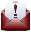 Red Exclamation mail
