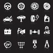 Car service maintenance icon set1. Vector illustration.