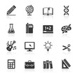 Education Icons set 1. Vector Illustration.