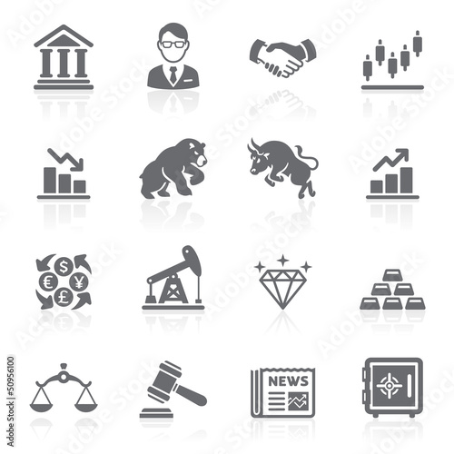 Vector: Business and finance stock exchange icons. Vector illustration Business and finance stock exchange icons. Vector illustration