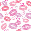 pattern with kisses pattern with kisses