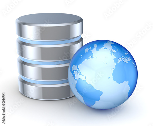 Illustration: Database concept. Database concept.
