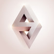 Abstract geometric form.