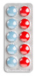 Pills vitamins isolated