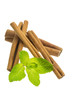 Cinnamon and fresh mint leaves