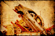 Retroplakat - Schrottauto
