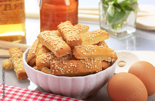 Photo: Sesame stick snacks Sesame stick snacks