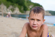 Photo: Portrait of a boy on the beach Portrait of a boy on the beach