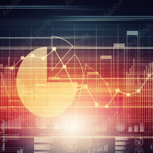 Illustration: Marketing high tech background Marketing high tech background