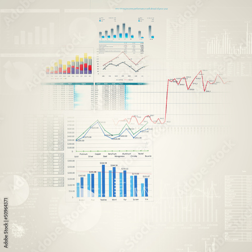Illustration: Marketing high tech background Marketing high tech background
