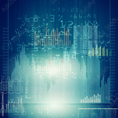 Illustration: Marketing high tech background Marketing high tech background