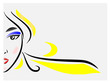 Girl Background - Vector