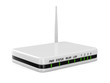 router on white background. Isolated 3D image