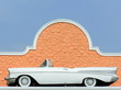 1957 Chevy white two door convertible classic old car
