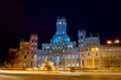 Plaza de Cibeles at Night in Madrid