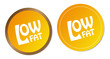 Low fat stickers