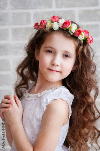 Photo: Portrait of a beautiful little girl Portrait of a beautiful little girl