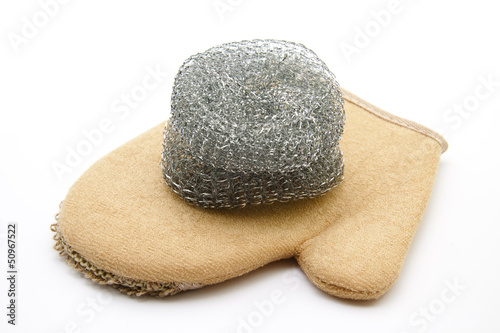 Photo: Topfkratzer mit Handschuh Topfkratzer mit Handschuh