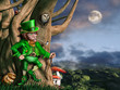 Leprechaun at night