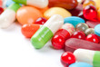pills isolated on white background