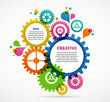Industrial abstract colorful background design