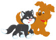 Dog and cat walk