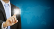 Businessman technology concept