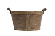 Photo: Empty bushel basket with a wood handle Empty bushel basket with a wood handle