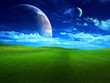 Two planets in the daytime sky