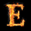 Burning objects and objects on fire background