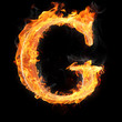 Burning objects and objects on fire background