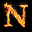 Burning objects and objects on fire background