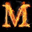 Burning objects and objects on fire background